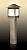Уличный светильник на столбе 80 см ODEON LIGHT арт. 2644/1A